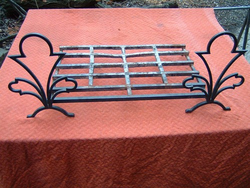 Chenet grille art déco - grille,