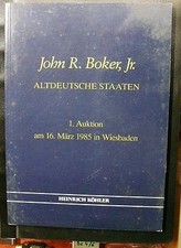 CATALOGUE VENTE AUX ENCHERES : ALTDEUTSCHLAND COLLECTION JOHN R. BOKER Jr. 1985