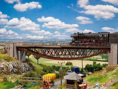 Faller pont métallique - métallique, en