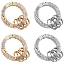  4 Pcs Anneau Clé Porte Clef