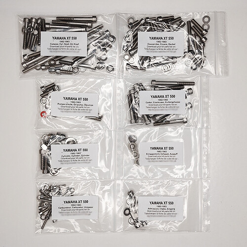 Yamaha 550 1982 1983 - 550, kit