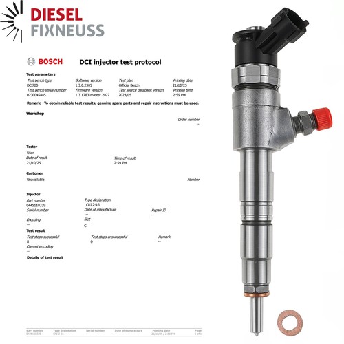 0445110339 bosch injecteur - 0445110339,