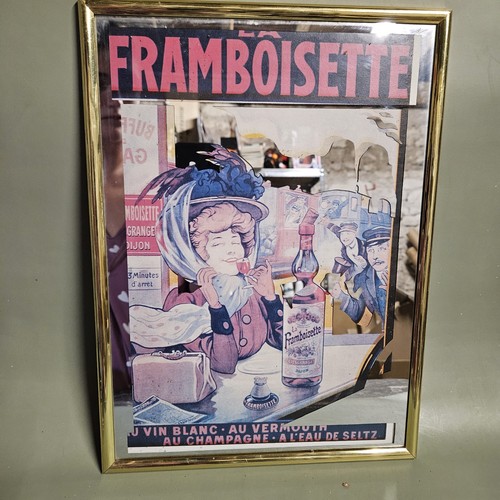 Cadre miroir framboisettes - miroir, /