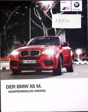 ED7501 Brochure Catalogue BMW X6 M E71 01/14 German Deutsch International