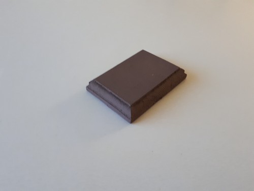 Socle bois peint - , marron