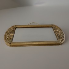 Art Deco Mirror Japanese Decor France 1910 1920 Wood Gold Stucco 