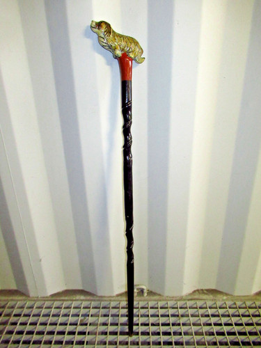 Ancienne canne bois baton - en, bois-baton