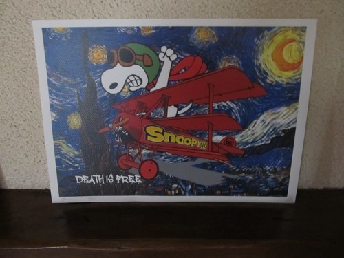 Serigraphie pop art snoopy - serigraphie, "