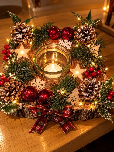 Photophore noël rond - photophore,