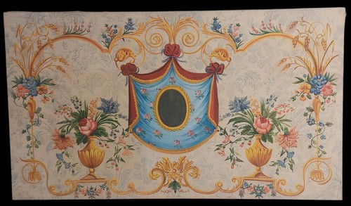Panneau décoratif peint à - panneau, décoratif,
