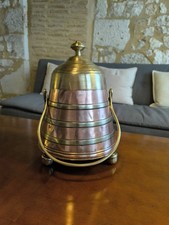 Sceau à cendres Cuivre et laiton 19e Néerlandais "Doofpot" ( Dutch Ash Bucket)