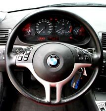 Couvercle Du Volant en Vrai Cuir Noir Pour BMW E46 Et 36 à Partir De Replace L'