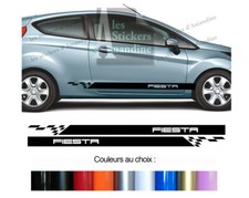 2 X BANDES BAS DE CAISSE POUR FORD FIESTA SPORT DECO PORTIERE STICKER BD579-20