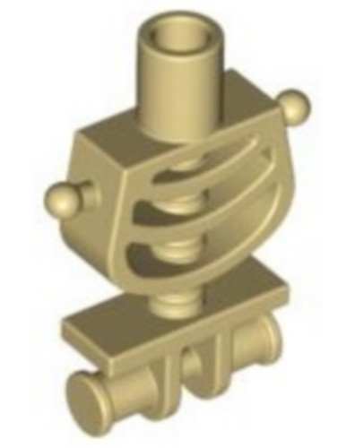 Lego 6260 tan torso skeleton - torso,