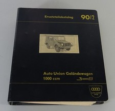 Parts Catalogue DKW Munga (1000 CCM/3=6) Auto Union Year 1958-1968