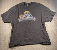 HARLEY DAVIDSON Skull Graphic T Shirt Men’s 3XL Black Redwood CA Vintage 2011