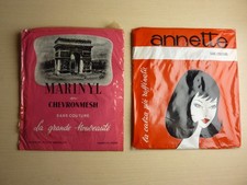 2 paires de Bas NYLON  neufs vintage  scellés MARINYL ET ANNETTE TAILLE 3 ET 2
