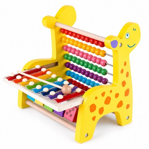 Abaque bois multicolore - bois,