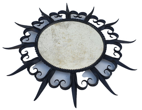 Grand miroir soleil vintage - grand,