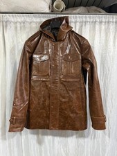 Veste en cuir de bomber à