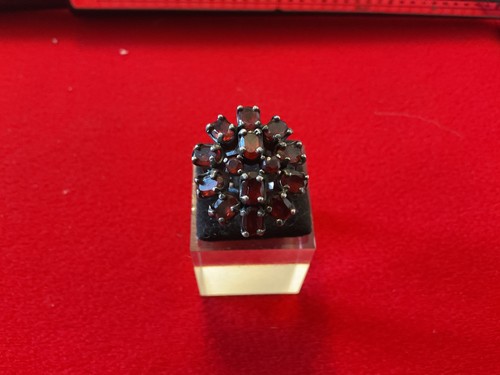 Bague xixeme argent grenats - xixeme,