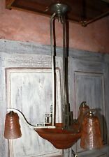 ancien lustre Art Déco vasque