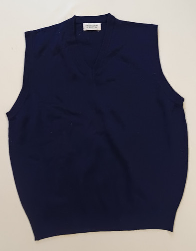 Benetton gilet laine bleu - v,