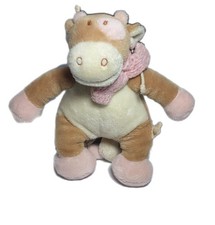 Noukie's Doudou peluche musicale Lola 18 cm beige rose