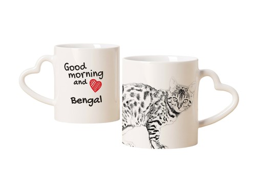 Bengal tasse avec chat - bengal,