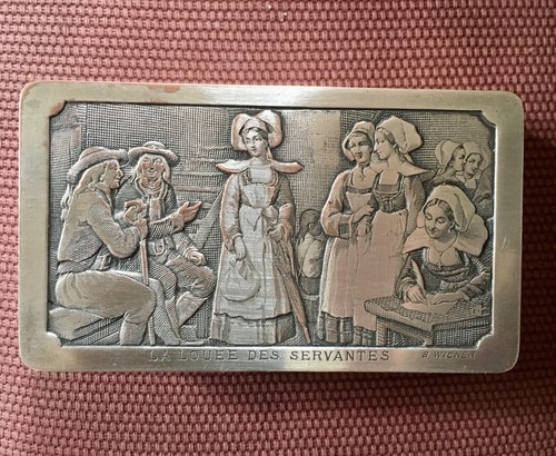 Boîte timbres ancienne en - boÎte,