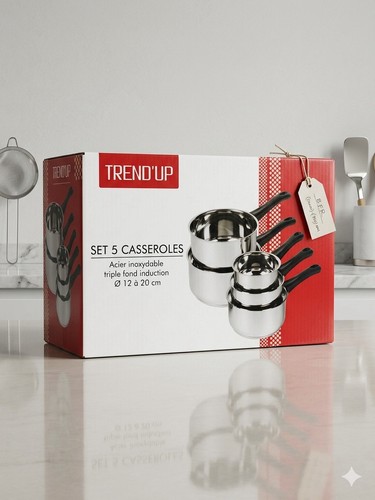 Set casseroles inox - 5,