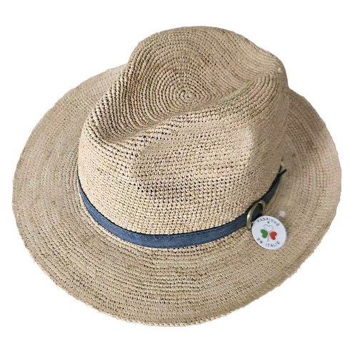 Chapeau crochet raphia - chapeau, au