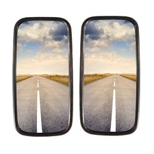 2x rear view mirror exterior mirror universal truck bus tractor excavator 375x185 L + R ø14-22