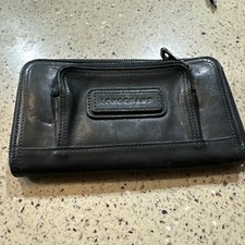 longchamp leather wallet