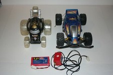 Lot of RC Cars Rare Blue Nikko Savage, Monster Tumbler & EzTec 9.6V Battery