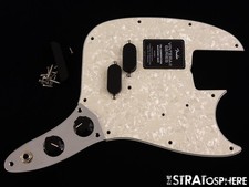 Fender Vintera II 70s Competition Mustang Bass LOADED PICKGUARD Aged Pearloid.
