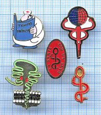 Pin's médecine Bâton d'Asclépios CADUCEE TEMPO MEDICAL santé dans la rue Faluche