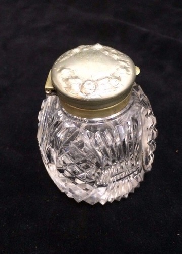Ink well crystal silver - ink, w/silver