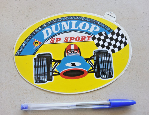 Ancien autocollant pneu dunlop - pneu,