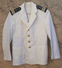 Veste Blanche Officier Marine Nationale Capitaine de Frégate vintage ORIGINAL