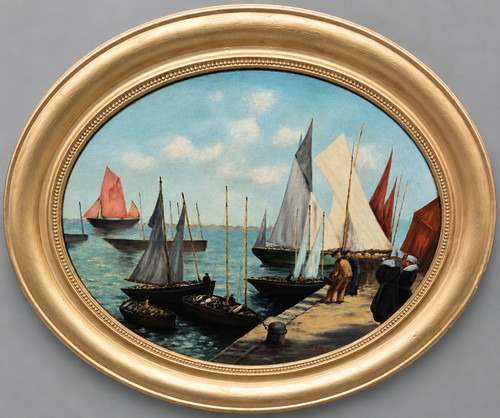 Faure huile sur toile - j,