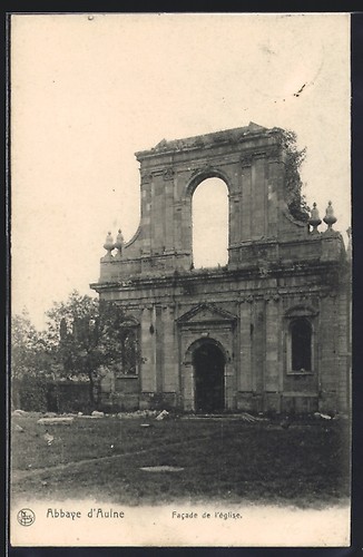 Cpa gozée abbaye aulne - cpa,