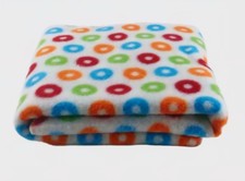 ? STOKKE XPLORY Large Fleece Stroller Blanket in Rainbow Circles ?