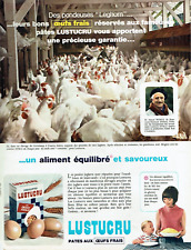 Advertising 1122 1965 Lustucru pasta laying hens Leghorn