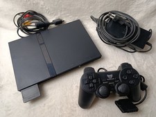 Console PS2 Slim Sony Playstation 2 avec carte mémoire PS2 Câcbles et 1 manette