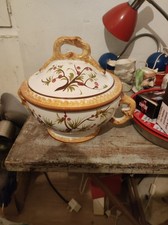 soupière ancienne en céramique de bassano (italie)