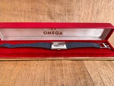 Omega De Ville Vintage Tank Chess Dial Stainless Steel Watch In Original Box
