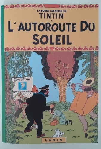 Pastiche tintin l autoroute - tintin, l'autoroute
