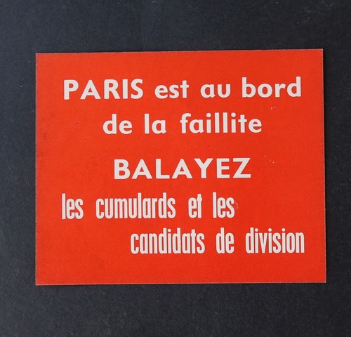 Tract papillon politique paris - tract,