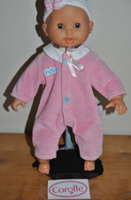 🤡Vetement COROLLE 30 Cm Poupon Combinaison Velours Rose Tidoo Poupée